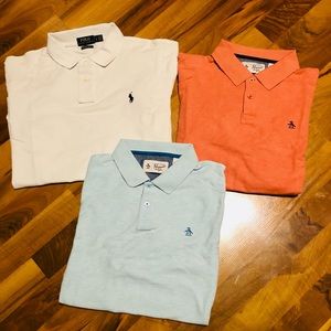 Original Penguin polos and RL white polo